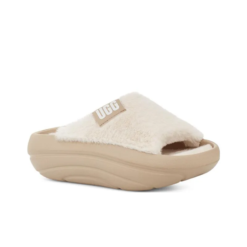 UGG FoamO UGGplush Slide Mustard Seed Women's-2