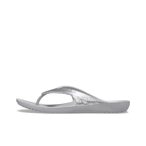 Crocs Kadee Ii Minimalistic Cozy Sports Slippers Unisex Silver