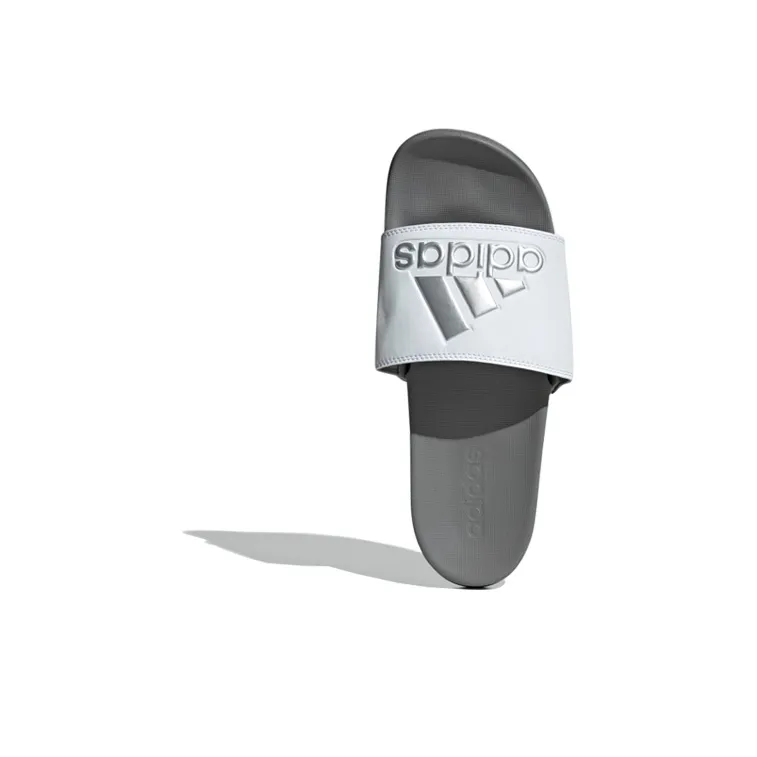 Adilette Adidas Comfort Slides 'White Grey'-4
