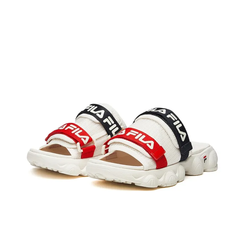 FILA Jagger Slippers White/Red/Black-2