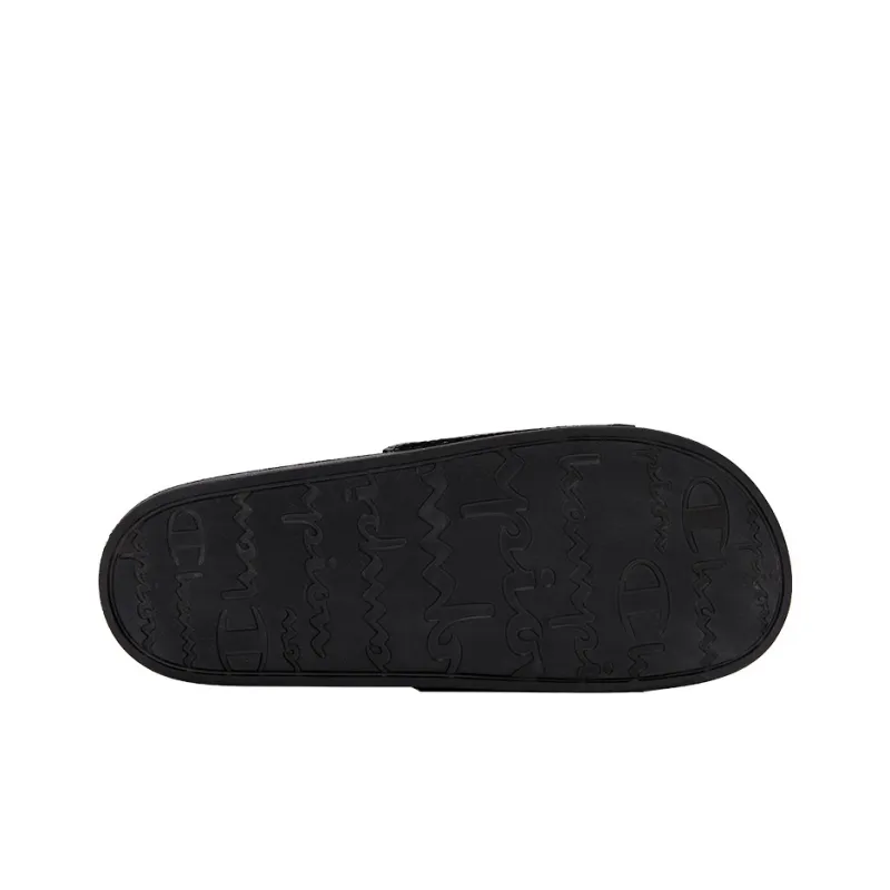 Champion Campus Sports Slippers Unisex Black-3
