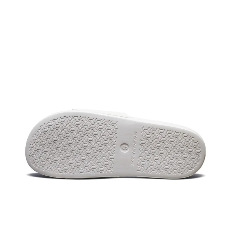 Skechers Velcro Outdoor Flat Heel Sports Slippers White Blue-3