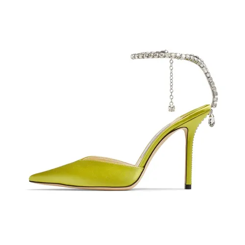 Jimmy Choo Saeda High Heels Women's Yellow