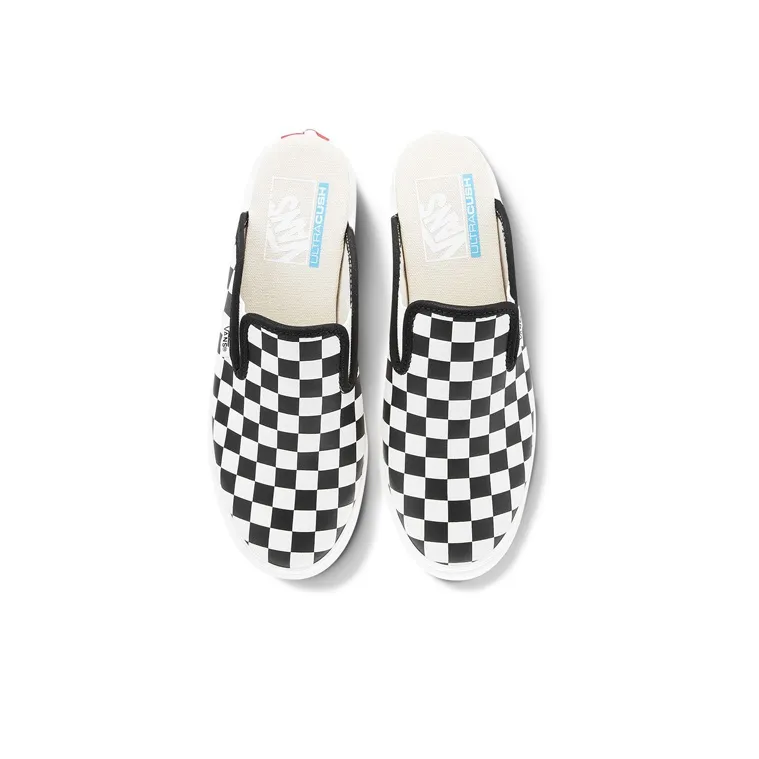 Vans Mule Sf Slide Checkboard Black And White Women's-2