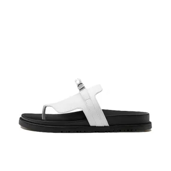 HERMES Empire Flip Flops Women's White Black