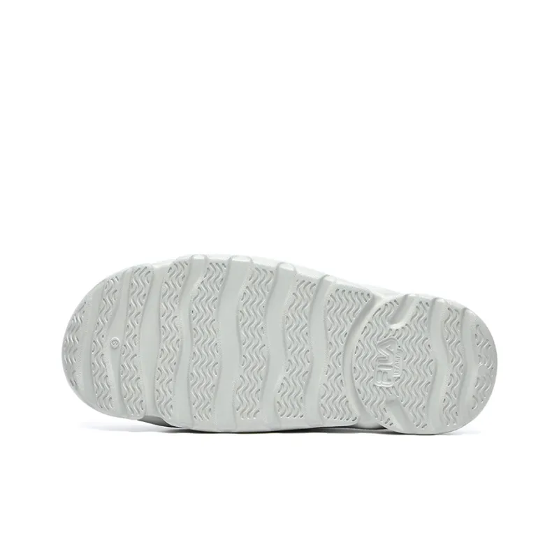 FILA Swim Retro Slides Rubber Sole Quick Dry Slide Slippers Men's Stone Gray-4