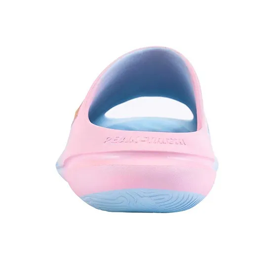 PEAK Graffiti Slide Slippers Men's Celestial Blue Fiery Pink-4