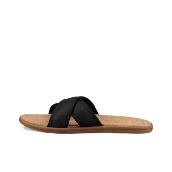 UGG Seaside Slide Cowhide Black Slippers