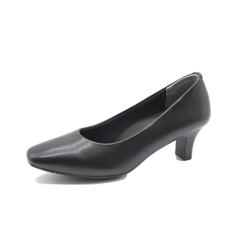 Asics Block Heel High Heels 5.5cm Women's Black-2