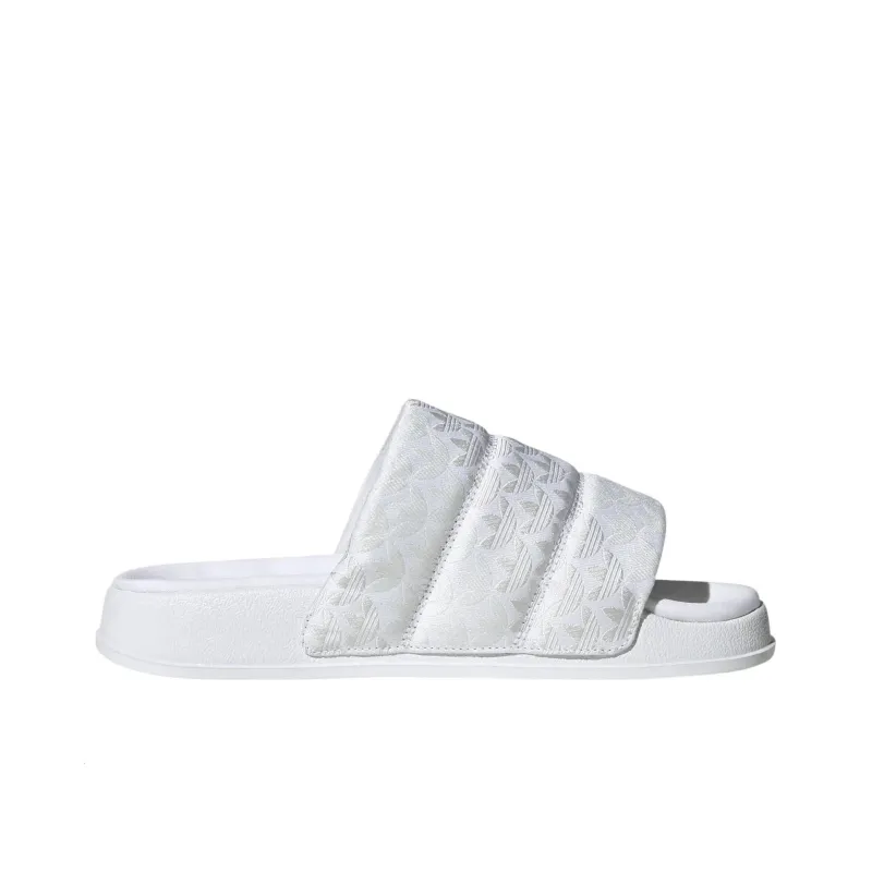 Adidas Adilette Essential Slides Triple White Women's-1