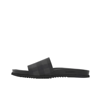 Burberry Check Slide Cloud Grey Black