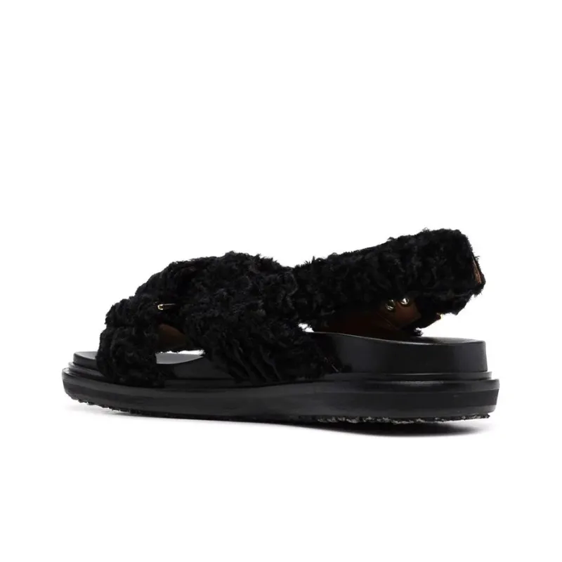 MARNI Fussbett Beach Sandals Women's Black-2