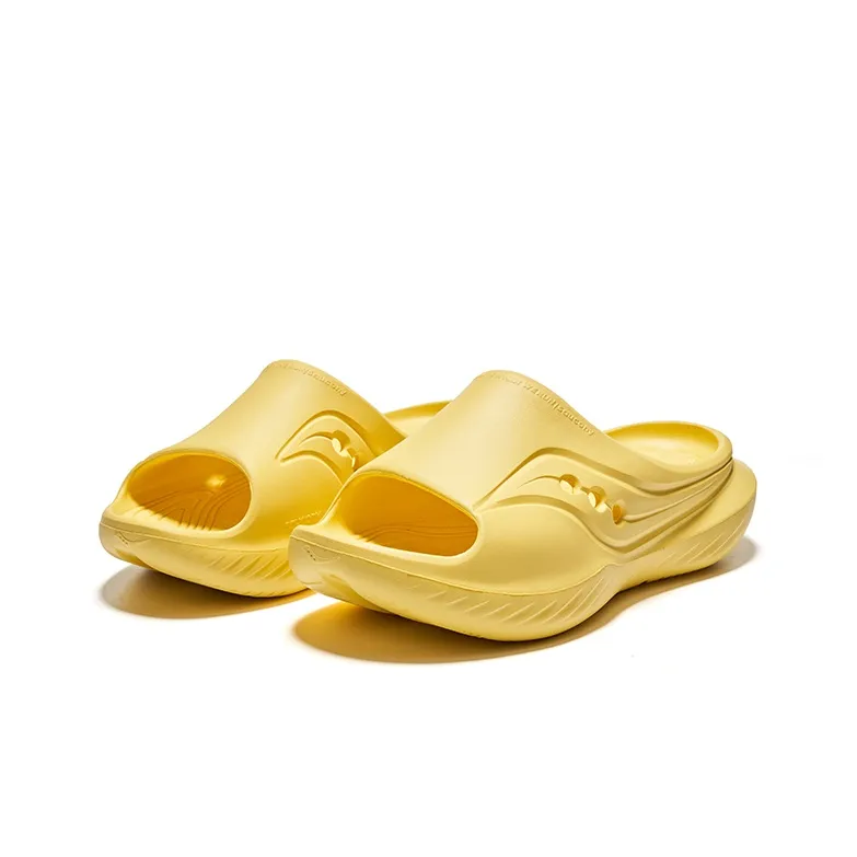 Saucony Cradle Slip Resistant Slide Slippers Unisex Yellow-2