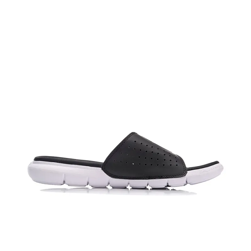 LiNing Rubber Sole EVA Quiet Slide Slippers Men's Black-1