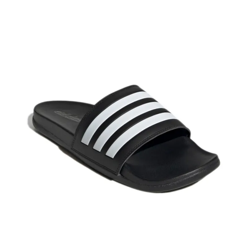 Adidas Adilette Comfort Slides Core Black Cloud White-2