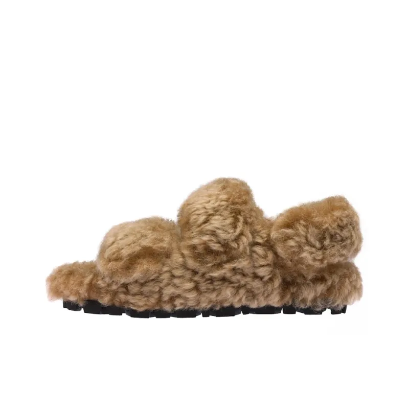 MIU MIU One Strap Sandals Women's Brown-0