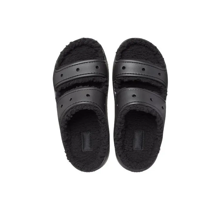 Crocs Classic Cozzzy Sandal 'Black'-3