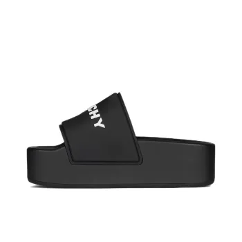 Givenchy Women's Logo Embossed Platform Sandal 'Black'