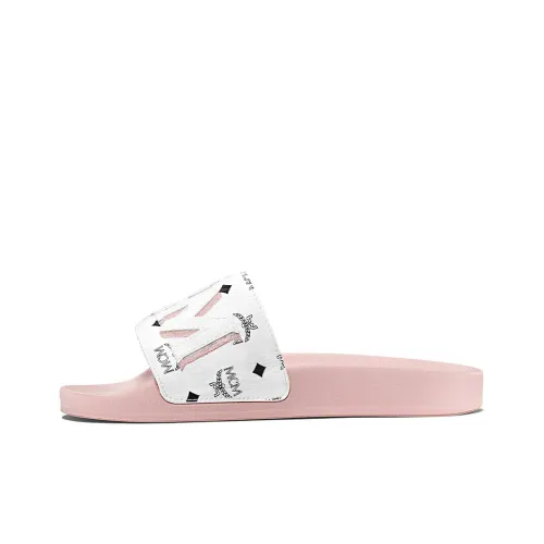 MCM Slide Slippers Women's Pink