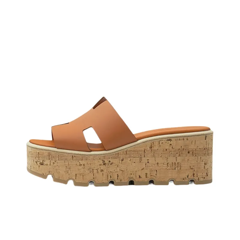 HERMES Eze Slip Resistant Slide Slippers Women's Brown-0