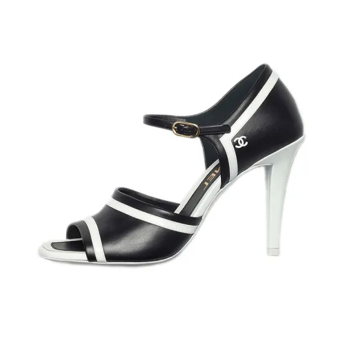 CHANEL High Heels Women's Black/White