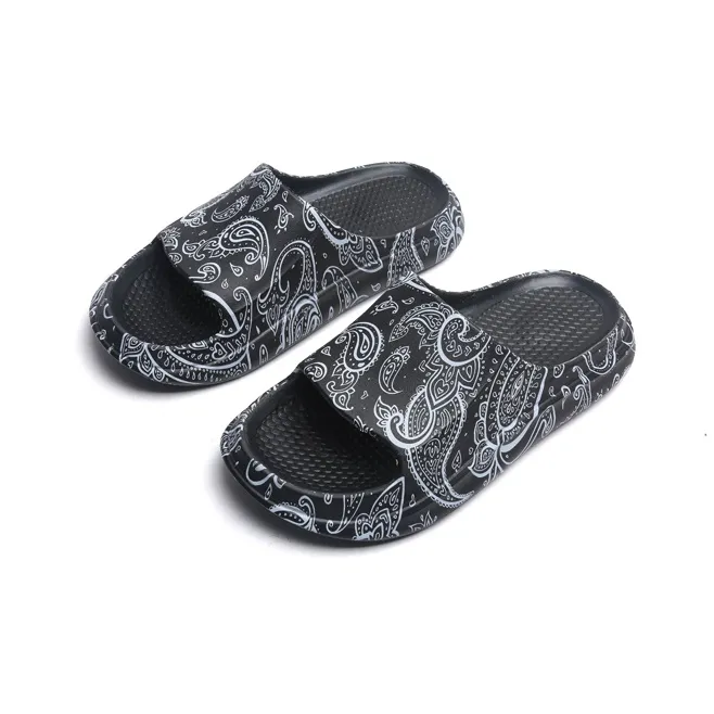 Lefight x Jifffly Slide Slippers Unisex Black White-3