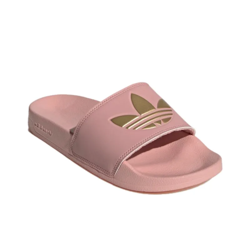 Adidas Originals Adilette Lite Slides Wonder Mauve Matte Gold Women's-2