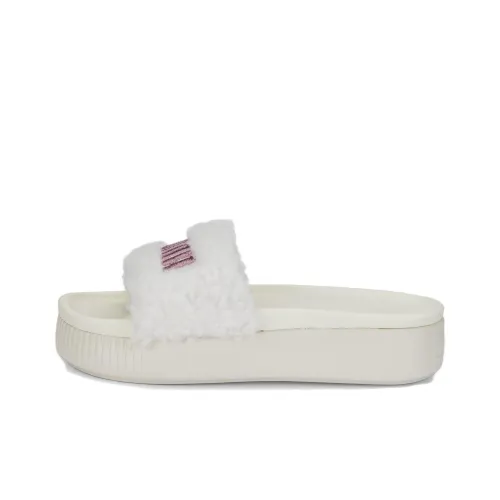 PUMA Flex Renew Abrasion-Resistant Slide Slippers Women's White