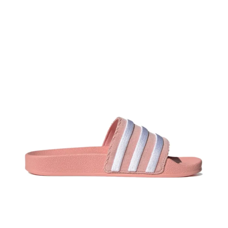 Adidas Originals Adilette Slides Wonder Mauve Cloud White Women's-1