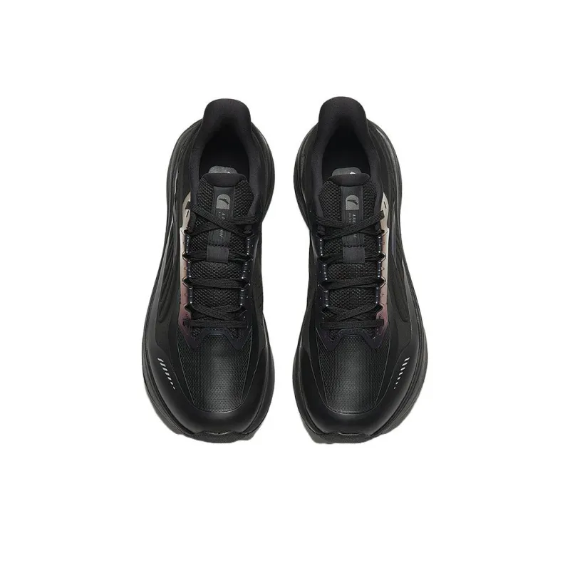 Anta Non slip Lightweight Low Top Running Shoes Men's Black-2