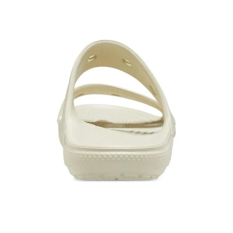 Crocs Classic Double Band Slide Sandals Bone-4