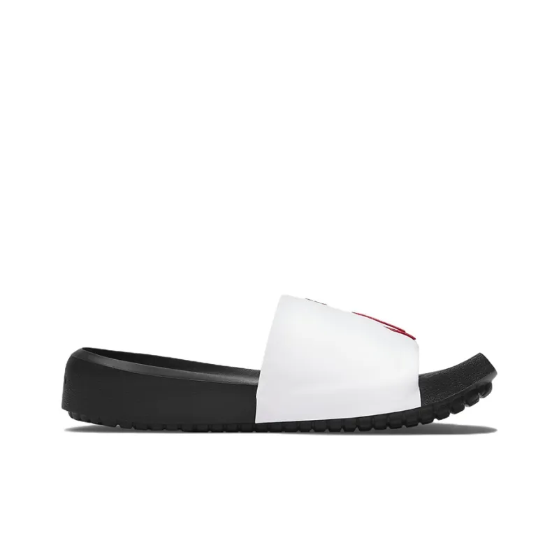Jordan Nola Slide White Gym Red Women's-2
