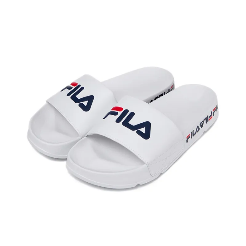 FILA Drifter Slide Slippers Unisex White/Black/Red-1