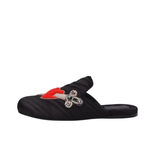 GUCCI Slip-Resistant Slide Slippers Women's Black