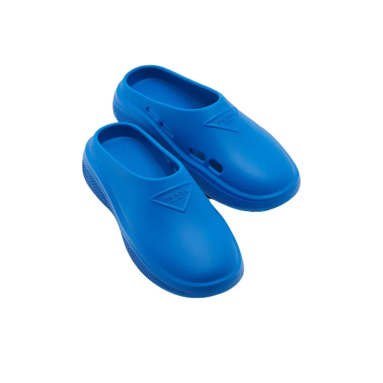 PRADA Foam Rubber Mule Light Blue-1