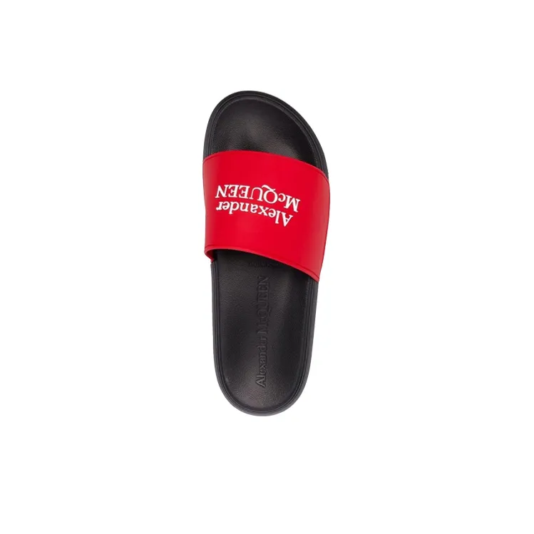 Alexander McQueen Pool Slide Lust Red White-2
