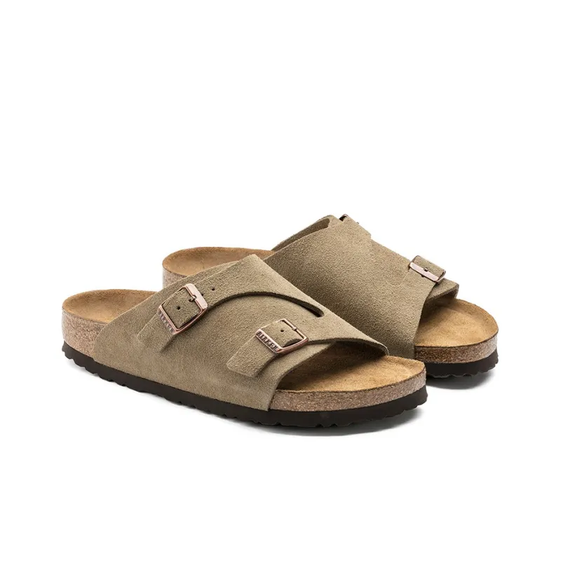 Birkenstock Zrich Soft Footbed Suede Leather 'Taupe'-3