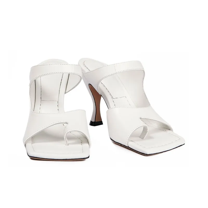 Tony Bianco Quiet Slide Slippers Women's White-4