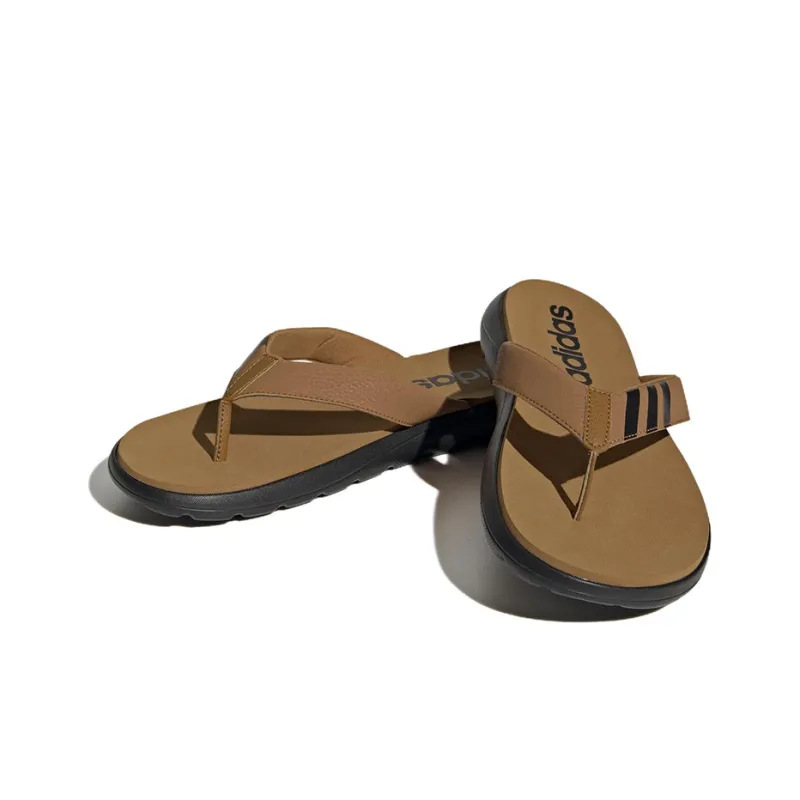 Adidas Comfort Flip Flops 'Brown Black'-2