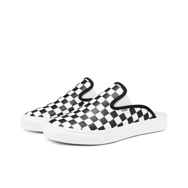 Vans Mule Sf Slide Checkboard Black And White Women's-1