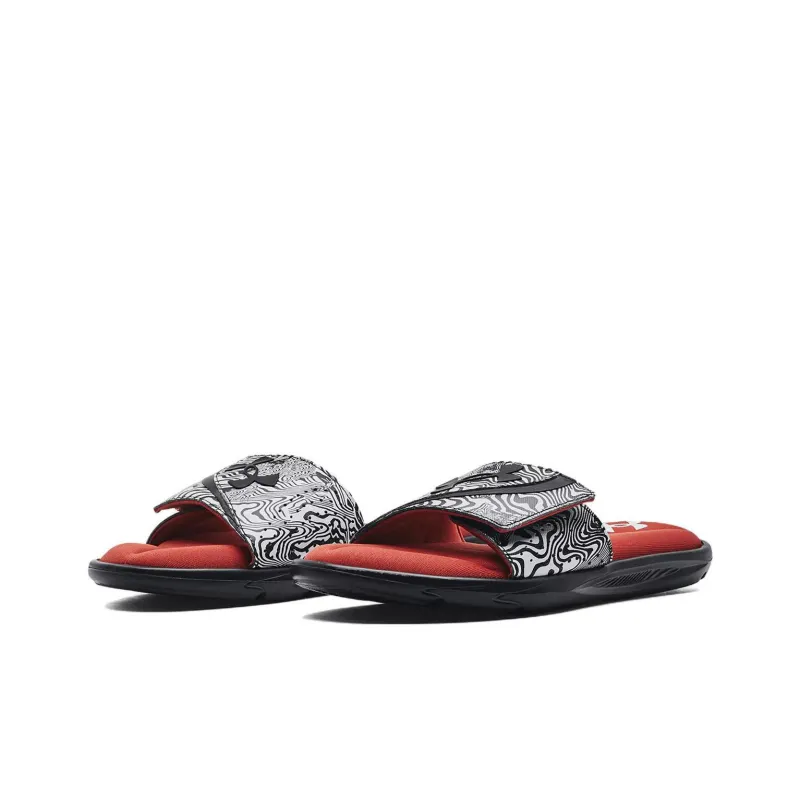 Under Armour Ignite 6 Graphic Strap Slide 'Psychedelic Stripe'-2