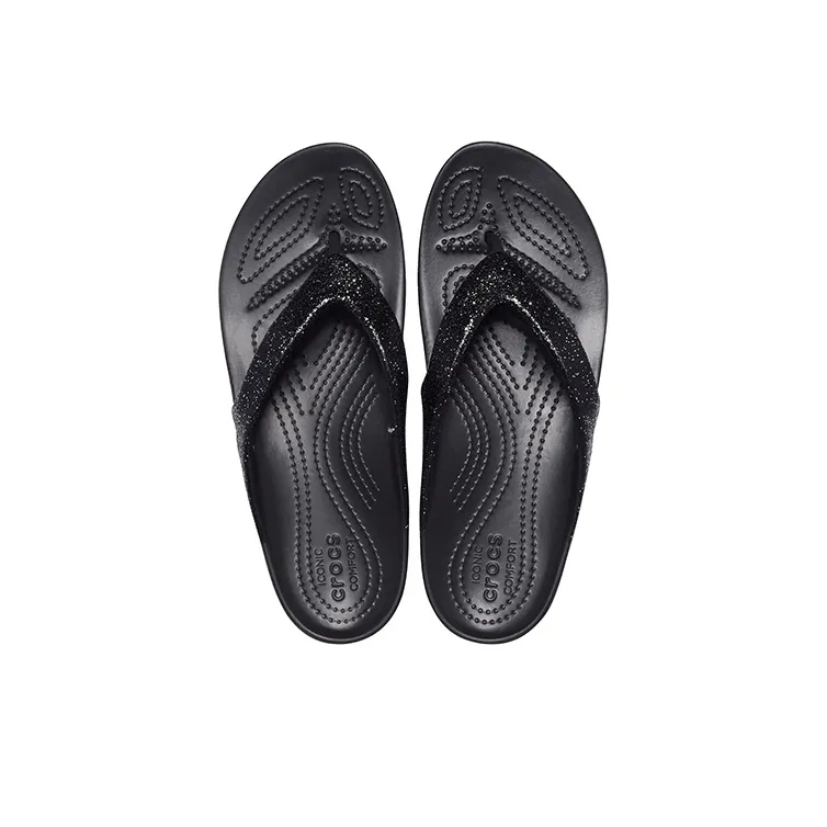 Crocs Kadee Ii Light Cozy Flip Flops Unisex Black-4