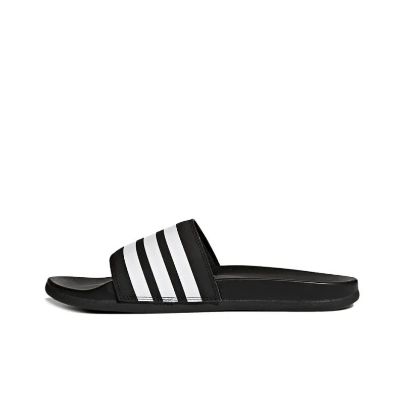Adilette Adidas Cloudfoam Plus 'Black White'-0