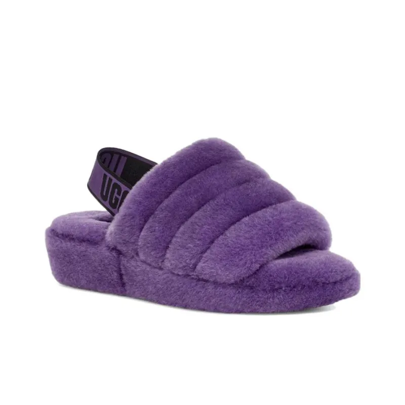 UGG FLUFF YEAH Slippers Women's Purple-2