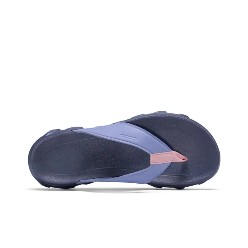 Ecco Drive Rubber Sole Flip Flops Women's Lavender-4