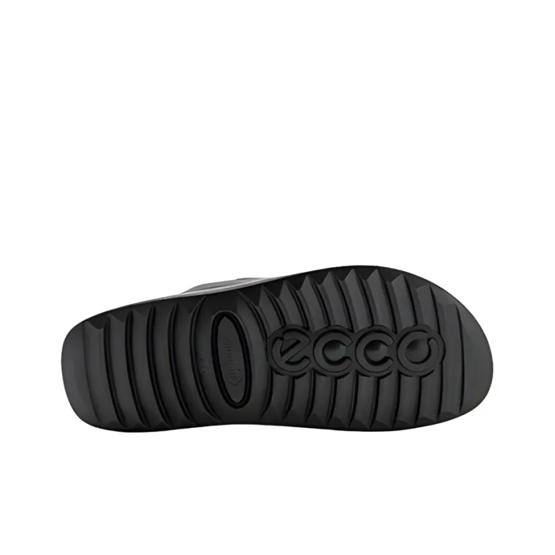 Ecco Rubber Sole Slide Slippers Men's Black-4