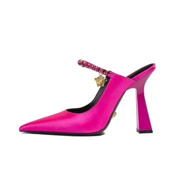 VERSACE Wrap-toe Slippers Women's Rose Red
