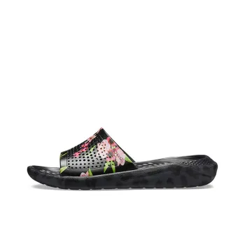 Crocs LiteRide Slide Slippers Women's Black