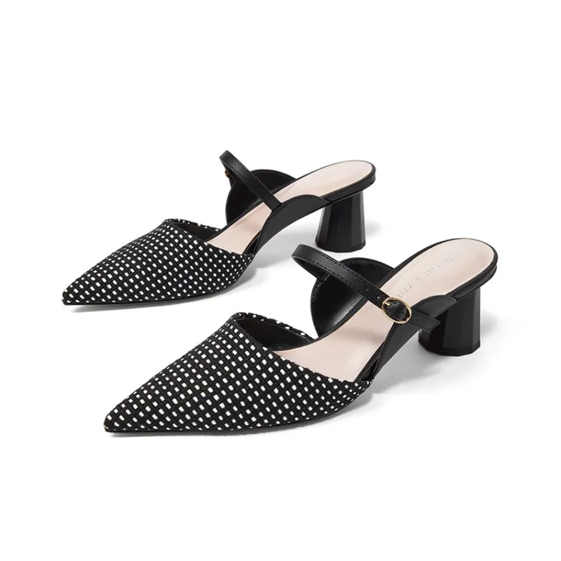 CHARLES&KEITH Stylish Sandal 5cm Women's Composite Color-3