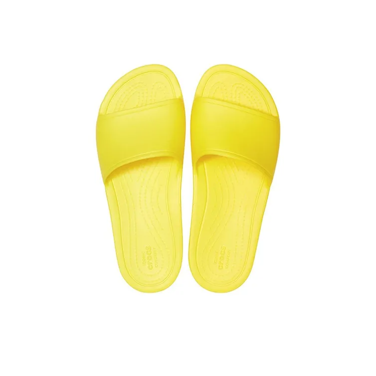 Crocs Sloane Slide Slippers Women's Yellow-4